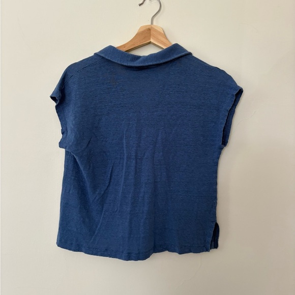 Calypso St. Barth Navy Button Down Shirt - Picture 4 of 4